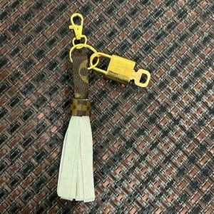 #302 Authentic Louis Vuitton gold brass LOCK & Key and UPCYCLED charm